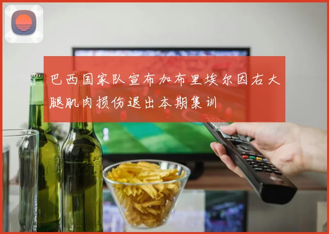 巴西国家队宣布加布里埃尔因右大腿肌肉损伤退出本期集训