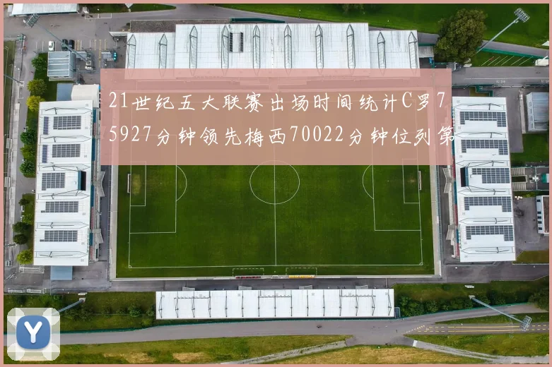 21世纪五大联赛出场时间统计C罗75927分钟领先梅西70022分钟位列第三